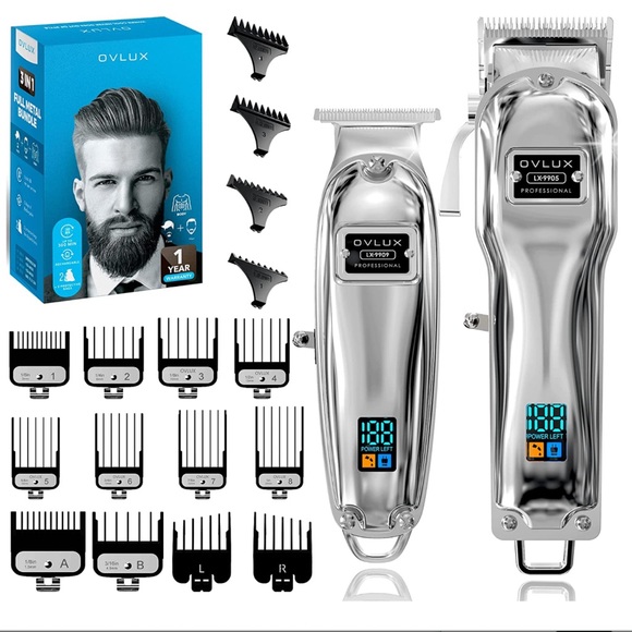 Grooming Nwt Stainless Steel Full Metal Cordless Hair Clippers